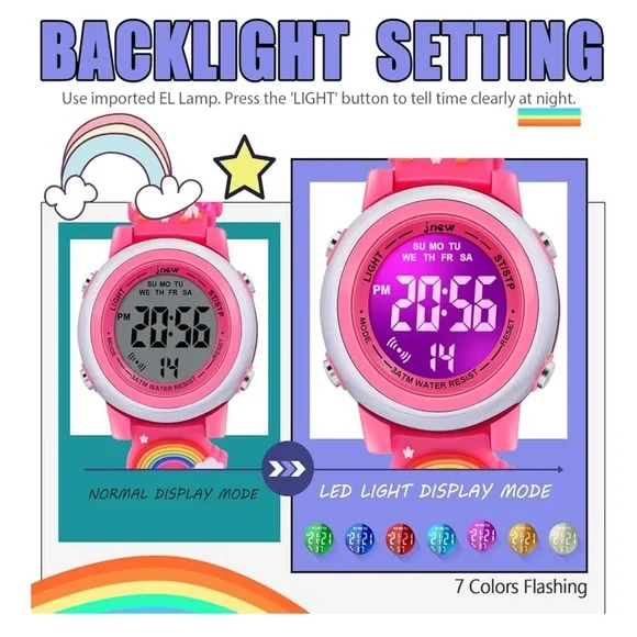 BOGO Unicorn 3D Watch - Dark Pink - Picture 4 of 5